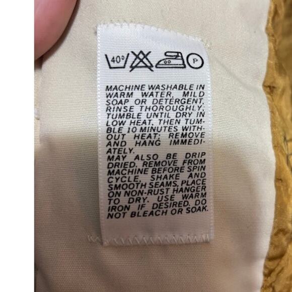 VINTAGE Original Varsity by Catalina Lined Bomber Full Zip Beige Jacket; Size 40 - Picture 9 of 10